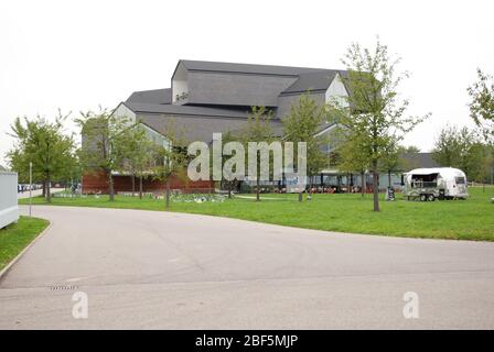 VitraHaus Vitra Haus Charcoal stuc Vitra Campus par Herzog de Meuron Architects Banque D'Images