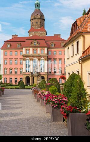 Château de Ksiaz Walbrzych, en Pologne. Banque D'Images