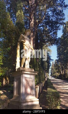 Jardins Boboli dans le centre historique de Florence, Italie Banque D'Images