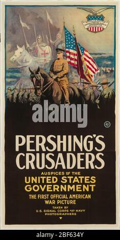 John Joseph Pershing. Pendant la première Guerre mondiale, les affiches semblaient promettre un moyen rapide et efficace de communiquer avec le front intérieur, et les peintres, les dessinateurs et les illustrateurs ont fait du bénévolat pour leurs talents artistiques comme un geste patriotique. L'artiste californien K. M. Bara's que vous voulez aux États-Unis Banque D'Images
