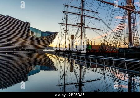 Découverte des navires de recherche royaux à Disvevery point, Dundee avec le musée V&A. Banque D'Images