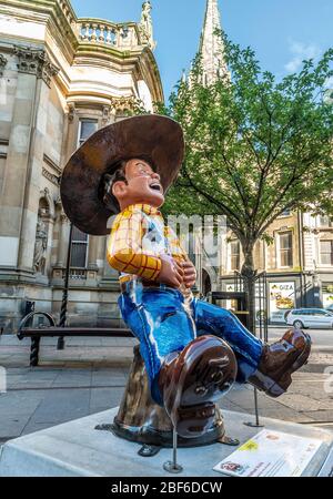 Installation d'OOR Wullie, coin rue Dundee Banque D'Images