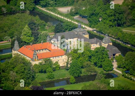 , château d'eau Westerwinkel à Ascheberg-Herbern, 11.05.2016, vue aérienne, Allemagne, Rhénanie-du-Nord-Westphalie, Ascheberg Banque D'Images