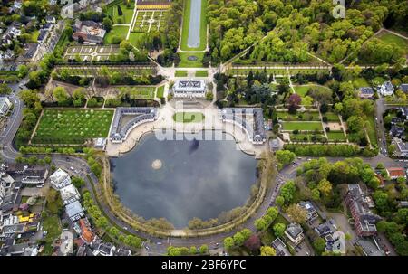 , Parc du château de Schloss Benrath à Düsseldorf, 23.04.2016, vue aérienne, Allemagne, Rhénanie-du-Nord-Westphalie, Bas-Rhin, Düsseldorf Banque D'Images