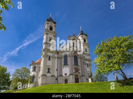 Basilique de l'abbaye bénédictine à Ottobeuren, Allemagne, Bavière, Swabia, Allgaeu Banque D'Images