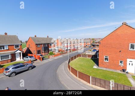 Park Grove est une rue à côté d'Astley Lane à Swillington Banque D'Images