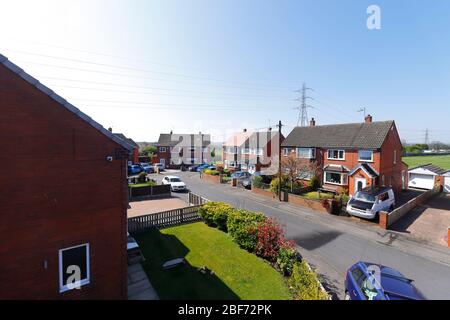 Park Grove est une rue à côté d'Astley Lane à Swillington Banque D'Images