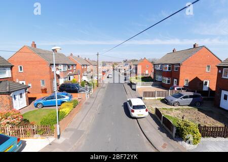 Park Grove est une rue à côté d'Astley Lane à Swillington Banque D'Images