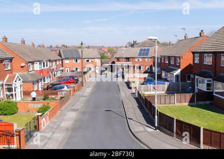 Park Grove est une rue à côté d'Astley Lane à Swillington Banque D'Images