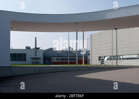 Bâtiment de l'usine Campus Vitra par Nicholas Grimshaw Banque D'Images