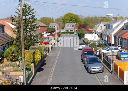 Whitecliffe Crescent à Swillington, Leeds. Banque D'Images