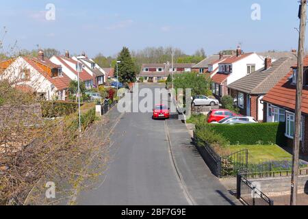 Whitecliffe Crescent à Swillington, Leeds. Banque D'Images