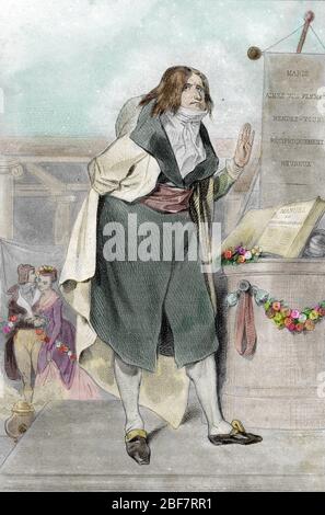 Portrait du fondateur de la secte Theophitanthropie Louis-Marie de la Revelliere-Lepeaux (1753-1824) (Portrait de Louis Marie de la Revelliere Lepeaux Banque D'Images