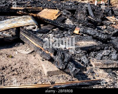 incendie d'incendie d'incendie d'incendie d'incendie d'incendie d'une maison brû Banque D'Images