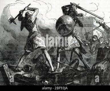 Sac de Rome (1527) le 6 mai 1527 est un événement militaire mené par les troupes mutineuses de Charles V, empereur romain germanique, à Rome Banque D'Images