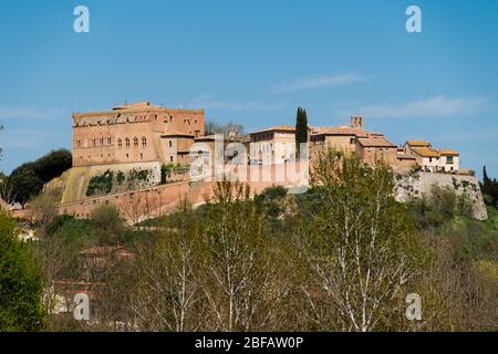 San Giovanni dAsso, Toscane, Italie Banque D'Images