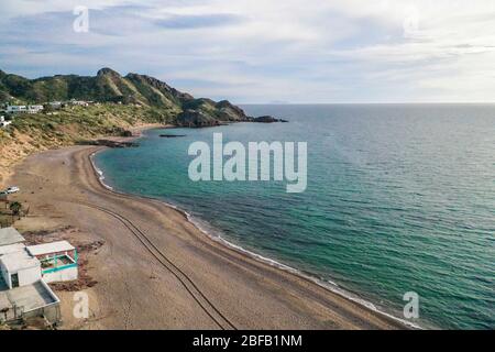 Plage El Colorado à Sonora Mexique. golfe de californie, Océan pacifique, mer de Cortez, mer de mer, eau salée ... playa el Colorado en Sonora Mexique. golfo de californie, oceano pacifico, mar de Cortez, orilla del mar, agua salada... (Photo:LuisGutierrez/NortePhoto.com) Banque D'Images