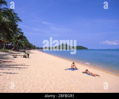 Plage de Bang Rak, Bo Phut, Koh Samui, province de Surat Thani, Royaume de Thaïlande Banque D'Images