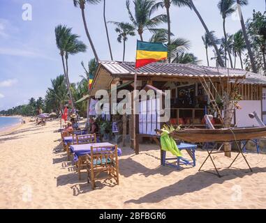 Bar de plage sur Bang Rak Beach, Bo Phut, Koh Samui, Surat Thani Province, Royaume de Thaïlande Banque D'Images