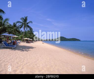 Plage de Bang Rak, Bo Phut, Koh Samui, province de Surat Thani, Royaume de Thaïlande Banque D'Images