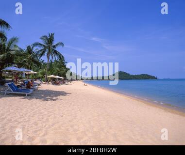 Plage de Bang Rak, Bo Phut, Koh Samui, province de Surat Thani, Royaume de Thaïlande Banque D'Images