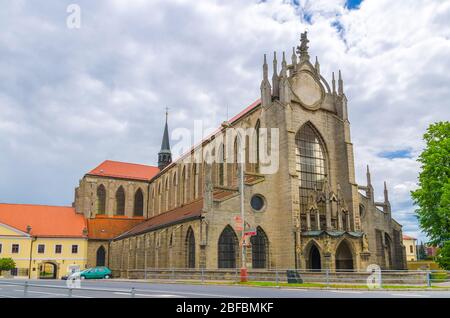 L'église de l'Assomption de notre Dame et de Saint Jean le Baptiste à Sedlec est un bâtiment gothique et baroque de l'église dans la ville de Kutna Hora, Centr Banque D'Images