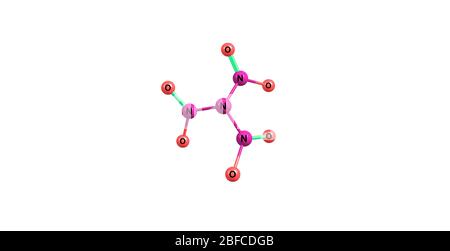Trinitramide est un composé d'azote et d'oxygène. Il est l'un des oxydants propulseurs de fusée les plus efficaces et les moins polluants Banque D'Images