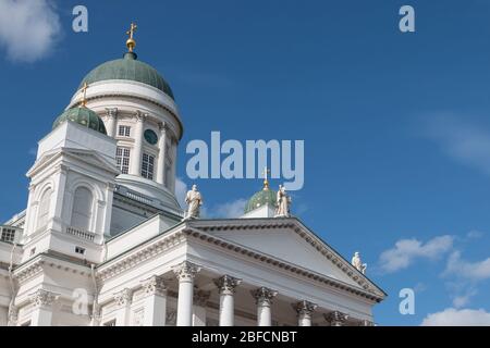La cathédrale d'Helsinki, une attraction touristique populaire construite dans le style néoclassique au centre d'Helsinki, en Finlande Banque D'Images