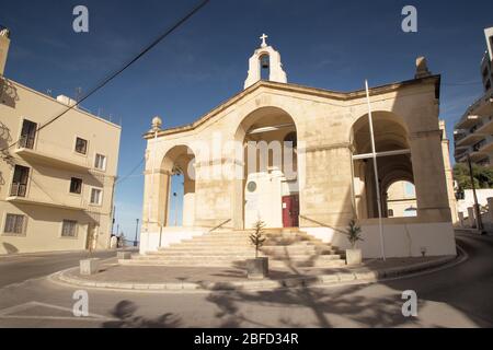 Église de Saint Pauls naufrage une église paroissiale catholique romaine à Malte. Banque D'Images