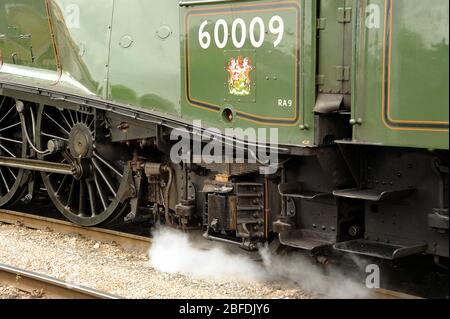 L''Union de l'Afrique du Sud se trouve sur la plate-forme 4 de la gare centrale de Cardiff. Banque D'Images