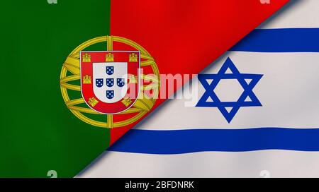 Drapeaux Du Portugal Et Israel Photo Stock Alamy