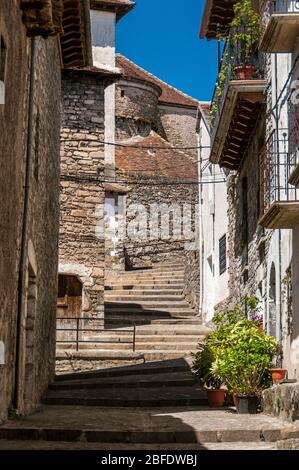 Village d'Huesca, Pyrénées d'Huesca, Aragon, Espagne Banque D'Images