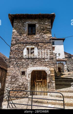 Village d'Huesca, Pyrénées d'Huesca, Aragon, Espagne Banque D'Images