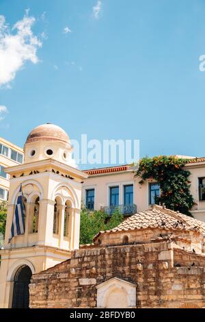 Église du Pantanassa sur la place Monastiraki à Athènes, Grèce Banque D'Images