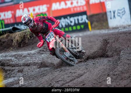 Valkenswaard (Pays-Bas, Italie). 8 mars 2020. valkenswaard (pays-bas), Italie, 08 mars 2020, Tim Gajser (SLO) équipe HRC Classe MXGP pendant - - - crédit: LM/Davide Messora crédit: Davide Messora/LPS/ZUMA Wire/Alay Live News Banque D'Images