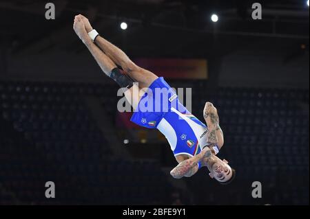 4 octobre 2019, Stuttgart (GER, Italie: stuttgart (ger), Italie, , 04 octobre 2019, Nicola Bartolini (ITA) à l'étage pendant - - - crédit: LM/Filippo Tomasi (image de crédit: © Filippo Tomasi/LPS via ZUMA Wire) Banque D'Images