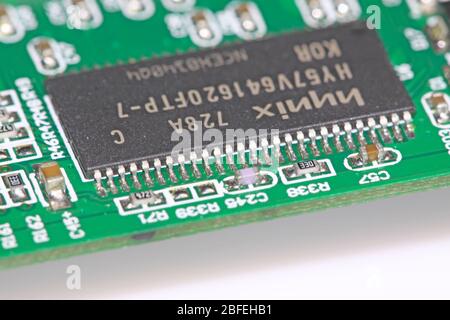 gros plan des cartes de circuits imprimés, application universelle des produits de haute technologie actuels, en particulier dans la technologie INFORMATIQUE. Banque D'Images