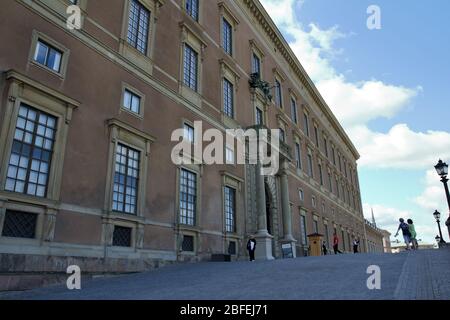 Stockholm, Suède - 07/08/2019: Intérieur du Palais Royal à Stockholm Banque D'Images