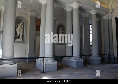 Stockholm, Suède - 07/08/2019: Intérieur du Palais Royal à Stockholm Banque D'Images