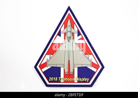 2018 RAF Typhoon Display Team Patch Banque D'Images