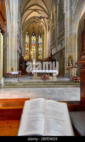 Dans l'église paroissiale Saint Blasius à l'abbaye d'Admont, Autriche Banque D'Images