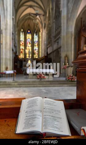 Dans l'église paroissiale Saint Blasius à l'abbaye d'Admont, Autriche Banque D'Images