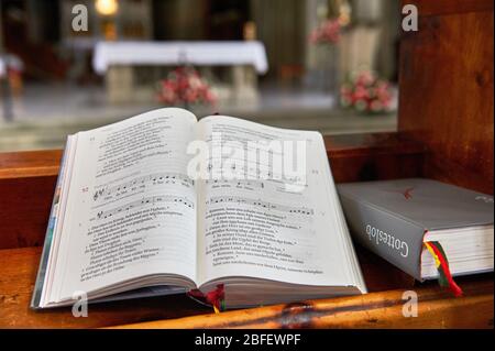 Dans l'église paroissiale Saint Blasius à l'abbaye d'Admont, Autriche Banque D'Images