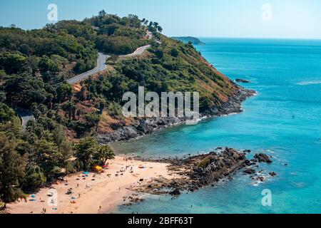 Ya Nui Beach est très peu de côte de plage à Rawai, Phuket Banque D'Images