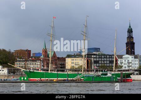 Rickmer Rickmers bateau à voile, Hambourg, Allemagne, Europe Banque D'Images