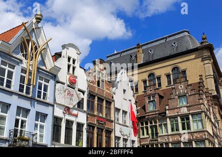 Marché Vrijdag, Gand, Flandre orientale, Belgique, Europe Banque D'Images