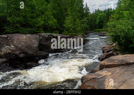 Zone de conservation de Ritchie Falls Minden Hills Algonquin Highlands Ontario Canada Banque D'Images