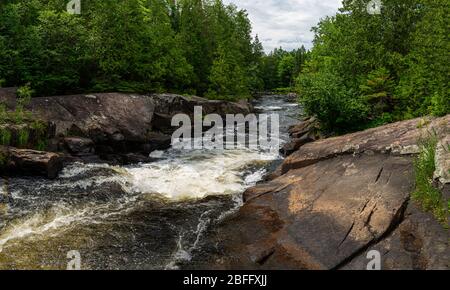 Zone de conservation de Ritchie Falls Minden Hills Algonquin Highlands Ontario Canada Banque D'Images