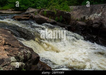Zone de conservation de Ritchie Falls Minden Hills Algonquin Highlands Ontario Canada Banque D'Images
