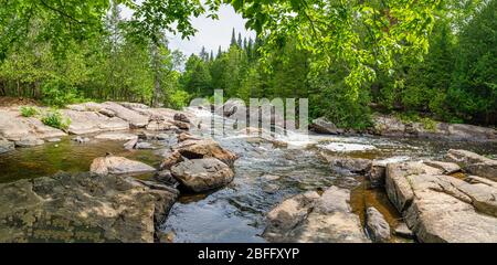 Zone de conservation de Ritchie Falls Minden Hills Algonquin Highlands Ontario Canada Banque D'Images